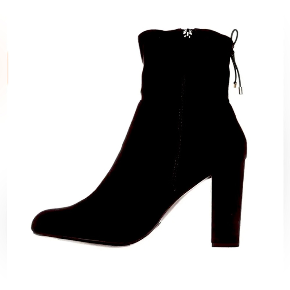 New With Box Madden Girl Mali Black Faux Suede Ankle Boot